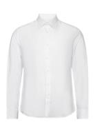 100% Linen Regular-Fit Shirt Mango White