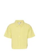 Vmhart Ss Short Shirt Wvn Girl Vero Moda Girl Yellow