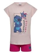 Set 2P Short + Ts Disney Pink