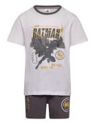 Set 2P Short + Ts Batman Patterned