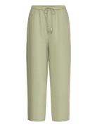 100% Linen Trousers Mango Green