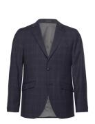 Checked Stretch Blazer - Combi Suit Lindbergh Black Navy