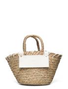 Niki Straw Bag Malina Beige