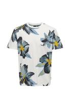 Onsklop Reg Ss Floral Tee Noos ONLY & SONS White