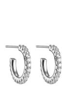 Celine Crystal Hoop 12 Mm By Jolima Silver