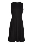 Ponte Fit-And-Flare Dress Lauren Ralph Lauren Black