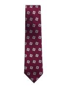 Burgundy Triple Square Silk Tie AN IVY Burgundy