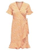 Onlolivia S/S Wrap Dress Wvn Noos ONLY Orange