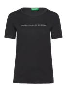 Short Sleeves T-Shirt United Colors Of Benetton Black