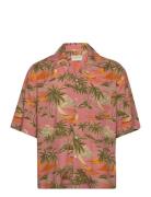 Rel Viscose Hawaii Print Ss Shirt GANT Pink