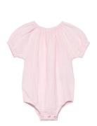 Romper Ss Muslin Huttelihut Pink