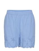 Pcalmina Mw Embroidery Shorts Bc Pieces Blue