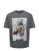 Onscelebrity Rap Ovz Ss Tee ONLY & SONS Grey