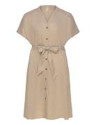 Carcaro S/S Linen Calf Shirt Dress Tlr ONLY Carmakoma Cream