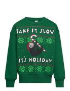 Sweatshirt Sky Christmas Uni Lindex Green