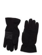 Glove Fleece Palm Grip Recycle Lindex Black