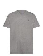 Classic Fit Jersey V-Neck T-Shirt Polo Ralph Lauren Grey