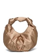 Satin Handbag Mango Brown