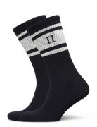 William Stripe 2-Pack Socks Les Deux Black