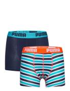 Puma Boys Basic Boxer Printed Strip PUMA Patterned