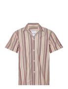 Lawson Stripe Ss Shirt Les Deux Red