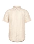 Kris Linen Ss Shirt Les Deux Cream