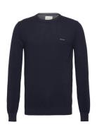 Cotton Pique C-Neck GANT Navy