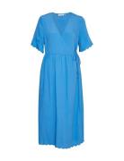 Mschchalena 2/4 Wrap Dress MSCH Copenhagen Blue