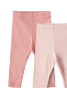 2 Rib Leggings Maddy Wheat Pink