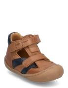 Walkers™ Velcro Sandal Pom Pom Brown