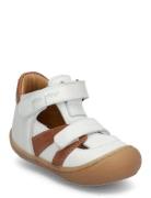 Walkers™ Velcro Sandal Pom Pom White