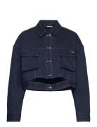 Stretch Cropped Jacket ROTATE Birger Christensen Navy