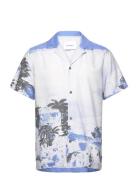 Coastal Aop Ss Shirt Les Deux Blue