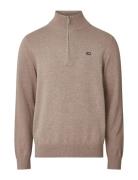 Clay Cotton Half-Zip Sweater Lexington Clothing Beige