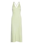 Nyra V-Neck Knitted Midi Dress Malina Green