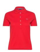 Emb Original Shield Pique Polo GANT Red