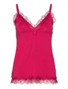 Rwbillie Lace Strap Top Rosemunde Pink