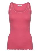 Rwbelle U-Neck Strap Elastic Top Rosemunde Pink