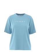 Slfvilja Ss Printed Tee W Noos Selected Femme Blue