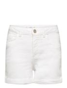 Rolled-Up Hem Denim Shorts Mango White