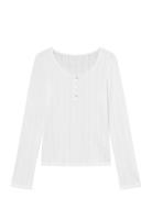 Sophie Button Sweater Once Untold White
