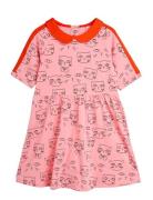 Cathlethes Aop Ss Dress Mini Rodini Pink