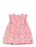 Dress Ns Aop W. Lining Minymo Pink