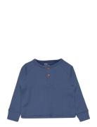 Rib Jersey T-Shirt W. Ls Copenhagen Colors Blue