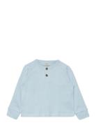 Rib Jersey T-Shirt W. Ls Copenhagen Colors Blue