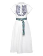 Pinjall Maxi Dress Ss Lollys Laundry White