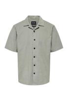 Onsbarett Reg Wash Cord Ss Resort Shirt ONLY & SONS Grey