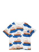 Ferry Aop Ss Tee Mini Rodini Patterned