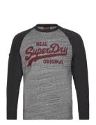 Athletic Vl Raglan L/S Top Superdry Grey