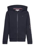 U Essential Zipthrough Hoodie Tommy Hilfiger Navy